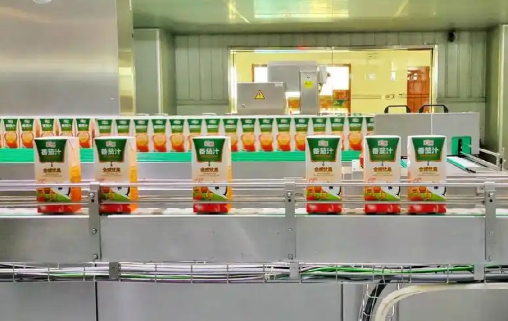 國內(nèi)大型果汁公司加工生產(chǎn)線